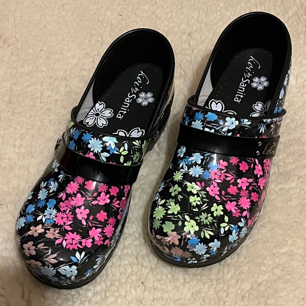Koi By Sanita Floral Clogs - Black and Multicolor by